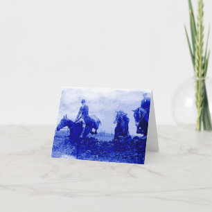 Cartão Vintage Fox Hunt Note Card