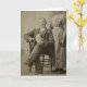 Cartão Vintage Funny Creepy Marido e Mulher Sem Cabeça (Yellow Flower)