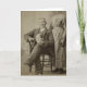 Cartão Vintage Funny Creepy Marido e Mulher Sem Cabeça (Frente)