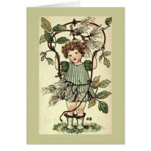 Cartão Vintage Garden Cuties