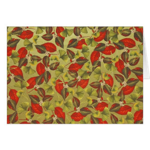 Cartão Vintage Ginkgo