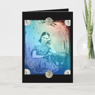 Cartão Vintage Girl, Você É Amada