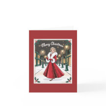 Vintage Glam Christmas - Senhora Elegante Vermelha