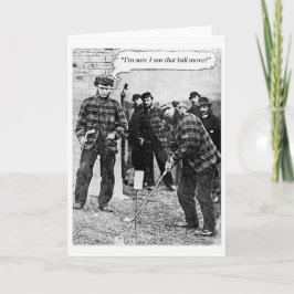 Cartão Vintage Golf