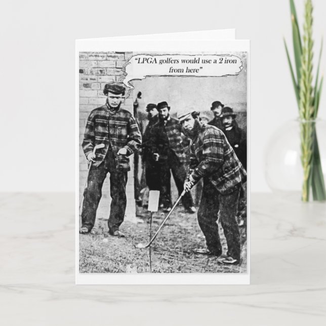 Cartão Vintage Golf (Frente)