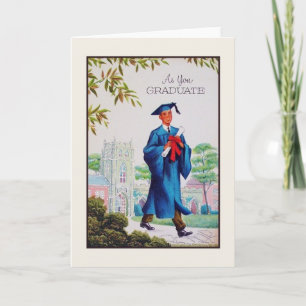 Cartão Vintage Graduation Greeting Card