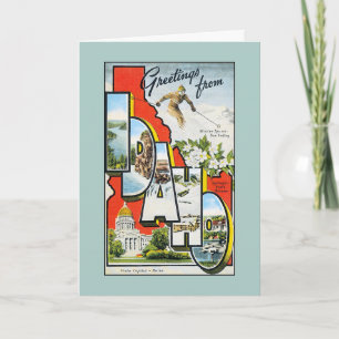 Cartão Vintage greetings from Idaho