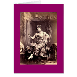 Cartão Vintage Gypsy Mulher