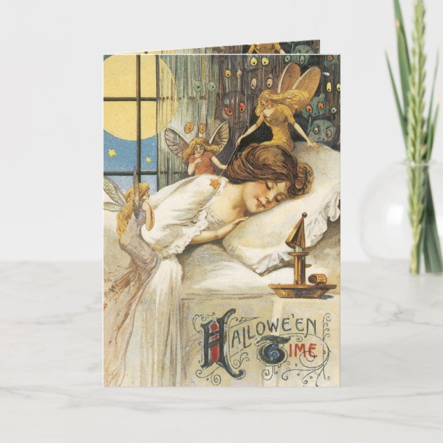 Cartão Vintage Halloween (Frente)