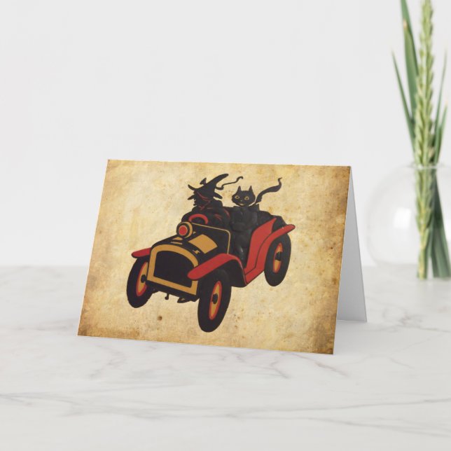 Cartão Vintage Halloween (Frente)