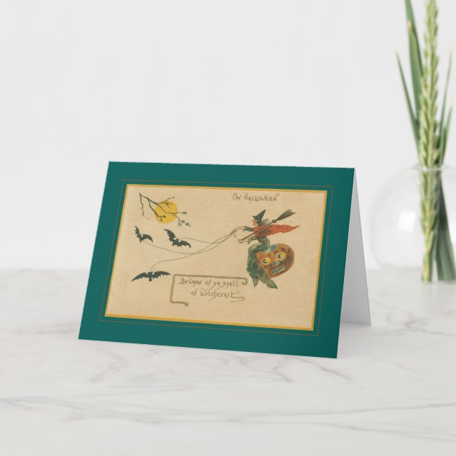 Cartão Vintage Halloween (Frente)