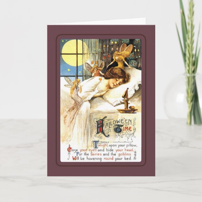 Cartão Vintage Halloween (Frente)