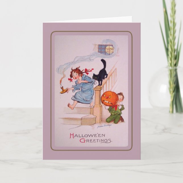 Cartão Vintage Halloween (Frente)