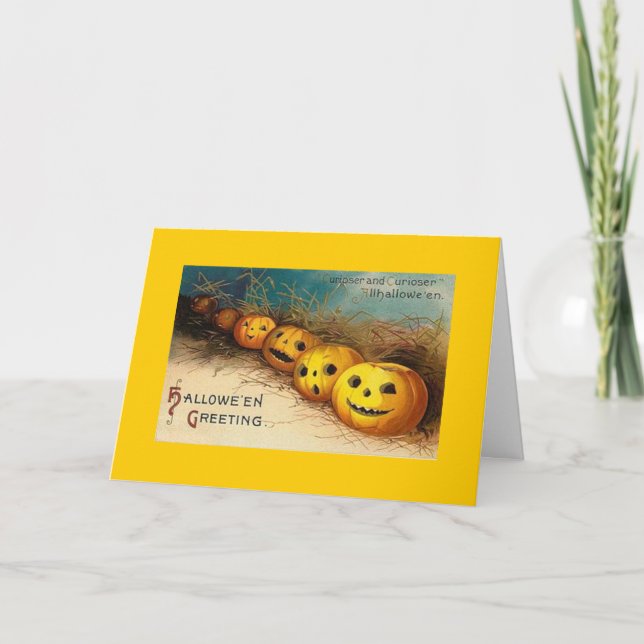 Cartão Vintage Halloween (Frente)