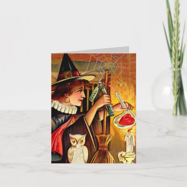 Cartão Vintage Halloween (Frente)