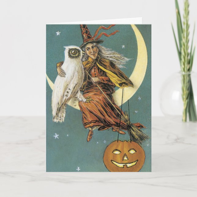 Cartão Vintage Halloween (Frente)