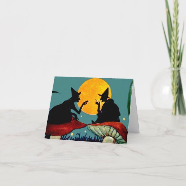 Cartão Vintage Halloween (Frente)