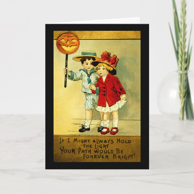 Cartão Vintage Halloween (Frente)