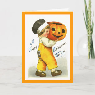 Cartão Vintage Halloween Card