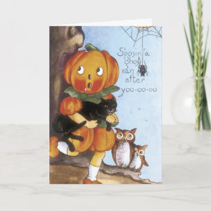 Cartão Vintage Halloween cards