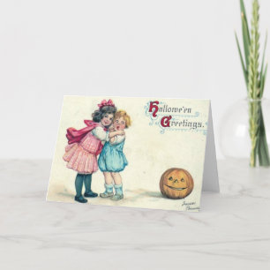 Cartão Vintage Halloween Greeting