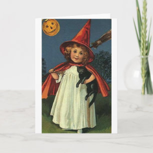 Cartão Vintage Halloween Greeting Card