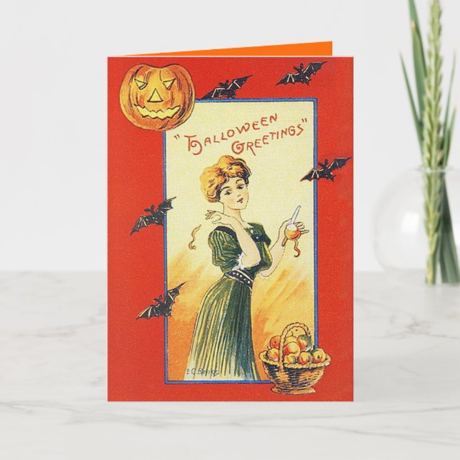 Cartão Vintage Halloween Lore (Frente)