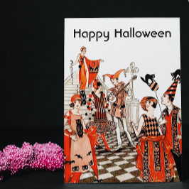 Cartão Vintage Halloween Party
