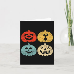 Cartão Vintage Halloween Pumpkin Mulheres