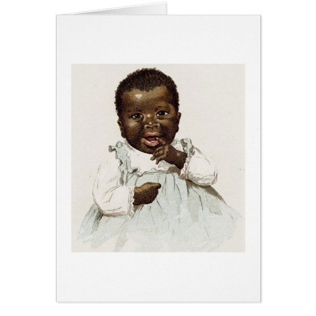 Cartão Vintage - Happy Baby, (Frente)