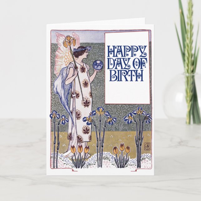 Cartão Vintage Happy Birthday (Frente)