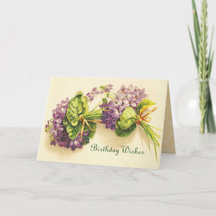 Cartão Vintage Happy Birthday