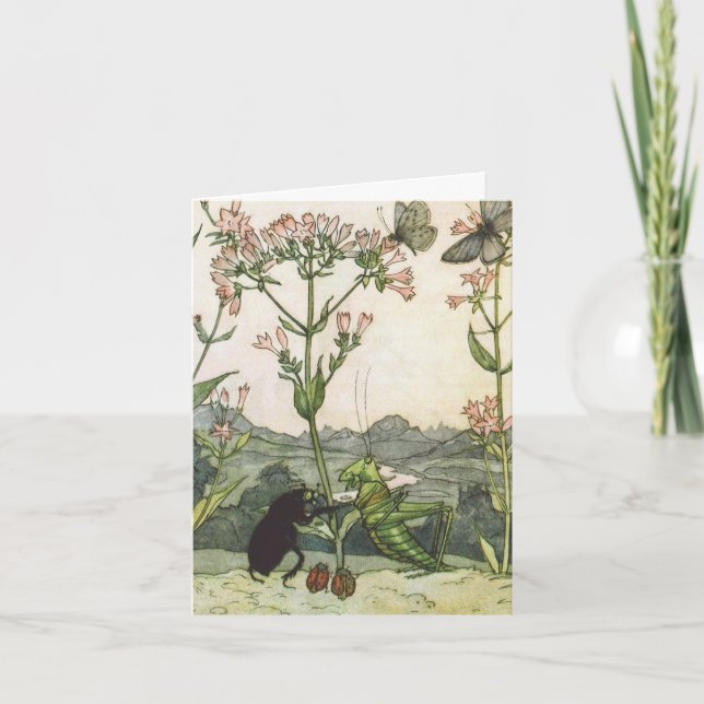 Cartão Vintage Illustration Else Wenz-Vietor Poster (Frente)