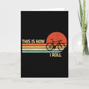 Cartão Vintage Isto É Como Eu Rolo Bicicleta Mountain Bik