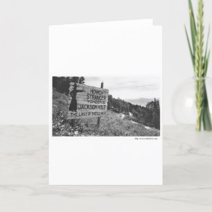 Cartão Vintage Jackson Hole