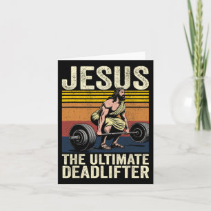 Cartão Vintage Jesus, o último Cristo Engraçado do Deadli