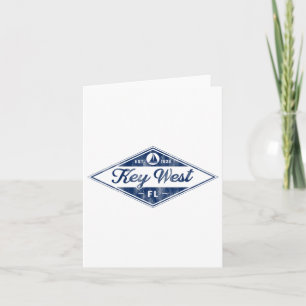 Cartão Vintage Key West Florida Keys Estabeleceu 1828 Bea