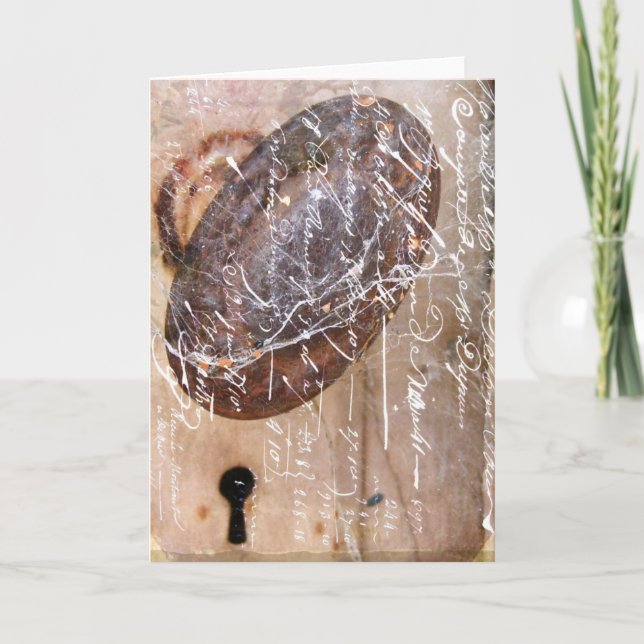 Cartão Vintage Keyhole (Frente)