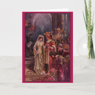 Cartão Vintage King Arthur Wedding Card