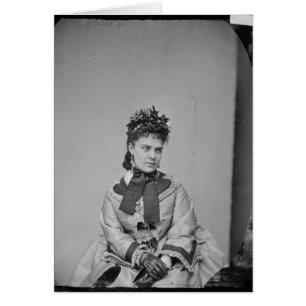 Cartão Vintage Lady