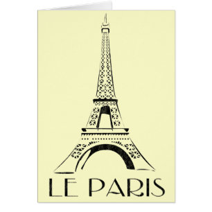 Cartão vintage le Paris