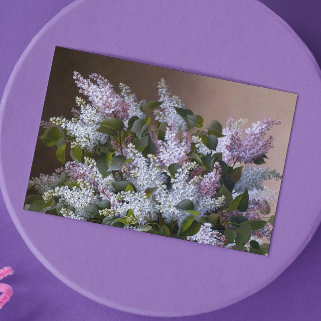 Cartão Vintage Lilacs (Criador carregado)