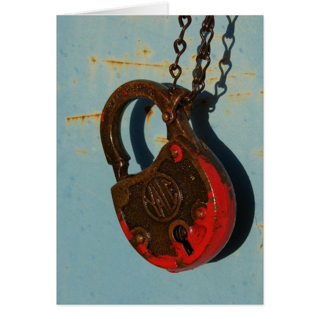 Cartão Vintage Lock (Frente)