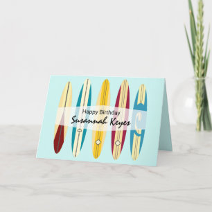 Cartão Vintage Longboards