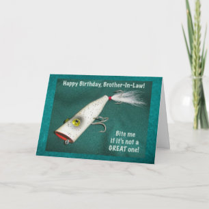Cartão Vintage Lure Brother-In-Law Birthday Card