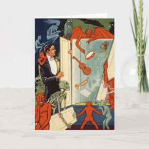 Cartão Vintage Magalhista Carter, Lei da Magia Excelente