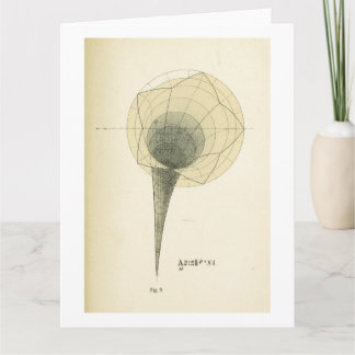 Cartão Vintage Math Illustration Greeting Card