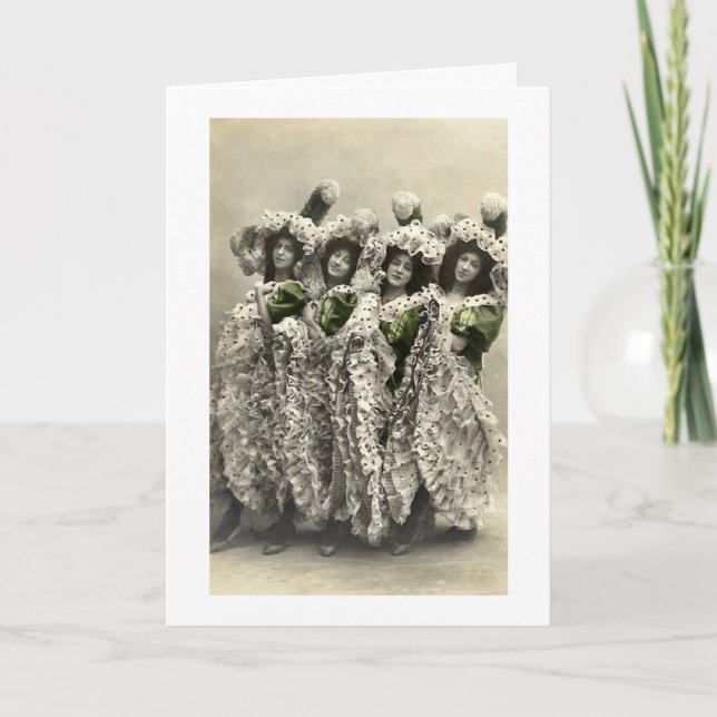 Cartão Vintage - memórias do fazer com amigos, (Frente)