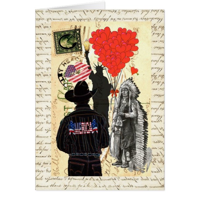 Cartão Vintage Merica (Frente)