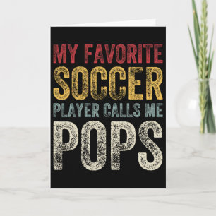 Cartão Vintage Meu Jogador de Futebol Favorito Me Chama d